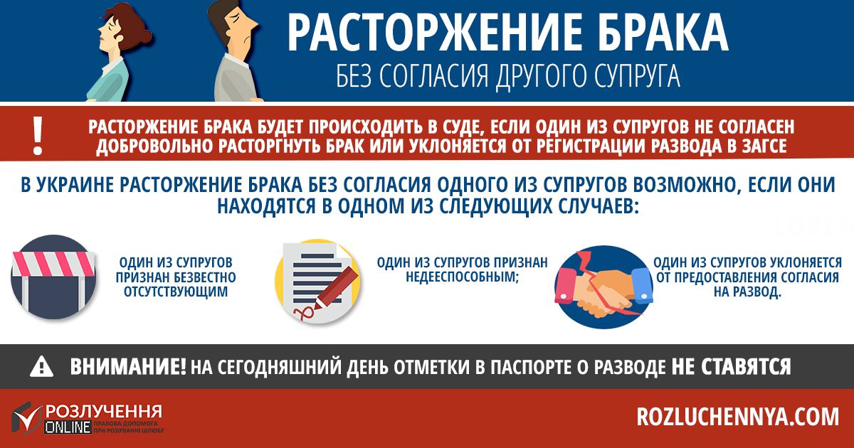 Развод без согласия одного из супругов Развод без согласия одного из супругов