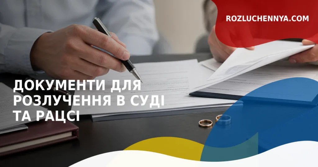 Документи для розлучення в суді та РАЦСі